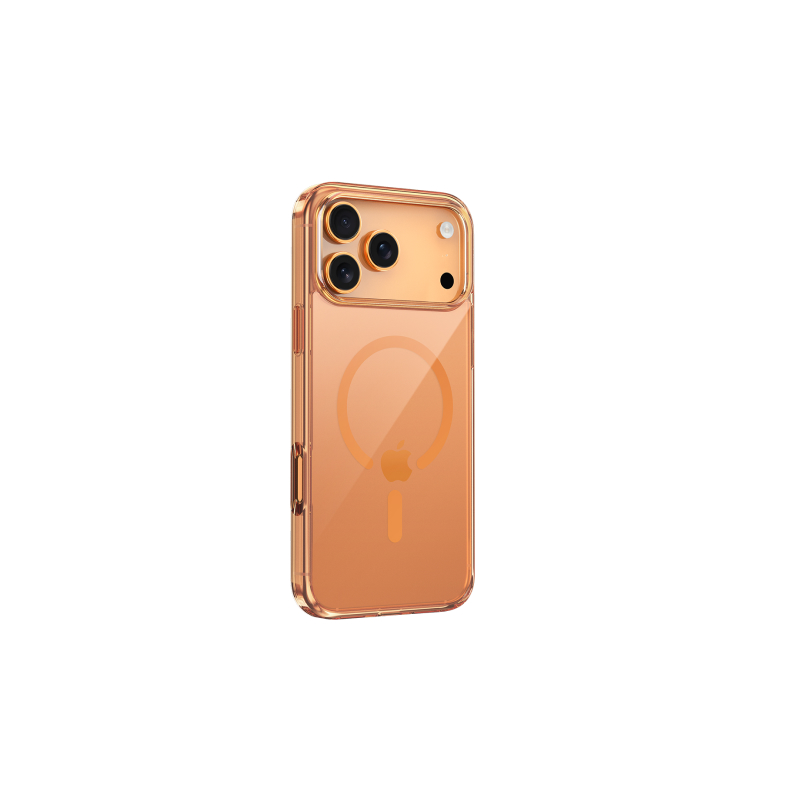 Чехлы NON-YELLOWING MagSafe Iphone 17Pro Cosmic Orange