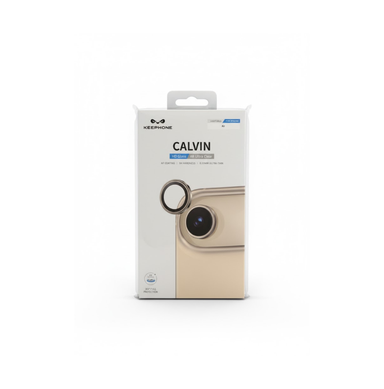 Защитное стекло на Камеру KEEPHONE KP-SPL008 CALVIN CAMERA LENSIphone 17Air (LIGHT GOLD)